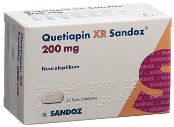 Quetiapin XR Sandoz® 200mg 60 extended-release tabs